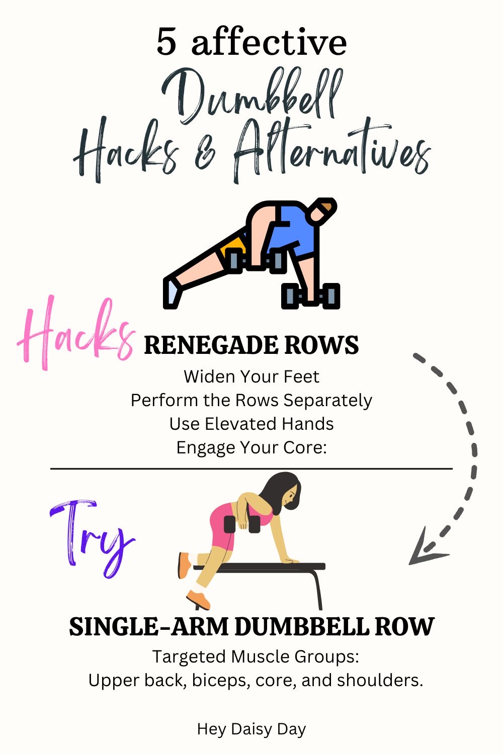 lenegade dumbbell workout alternative